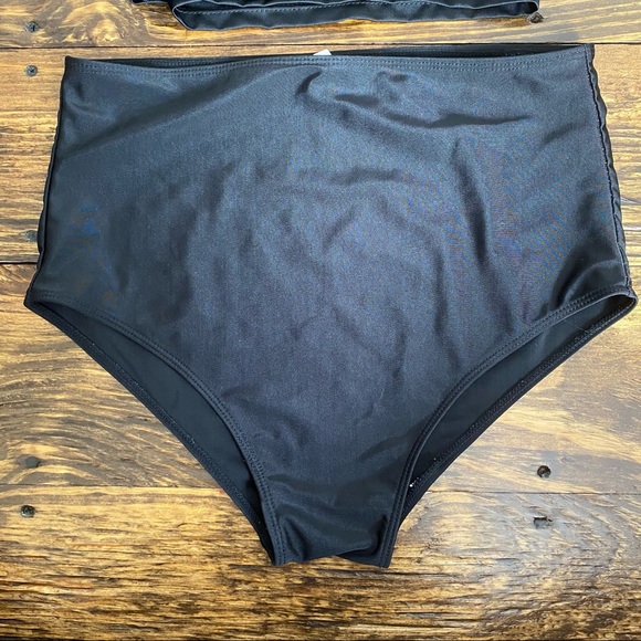 Black Two Piece Swimsuit - Picture 4 of 9